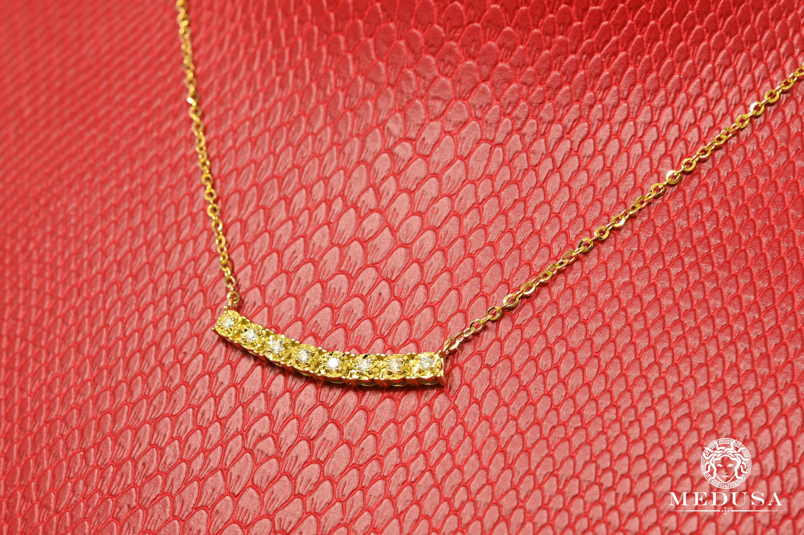 Collier en Or 10K | Collier Femme Slight D1 - Diamant Or Jaune