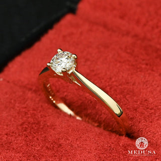 Solitaire D10 - Diamond  - Yellow Gold