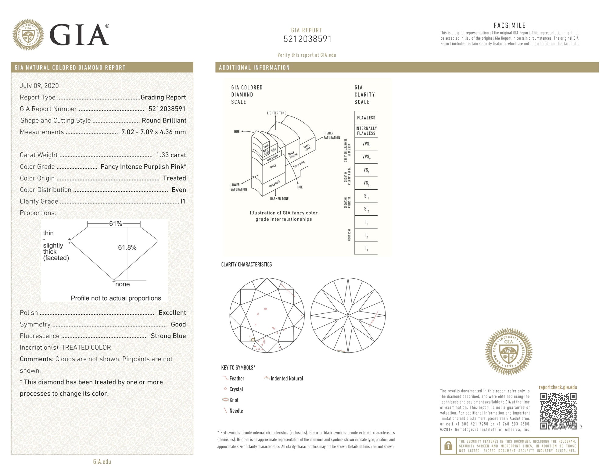 Bague à Diamants en Or 18K | Bague Fiançaille Solitaire D6 - Diamant Rose Or Blanc