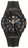 Montre Versace | Montre Homme Versace Greca Extreme Chrono - VE7H00323 Or Rose 2 Tons