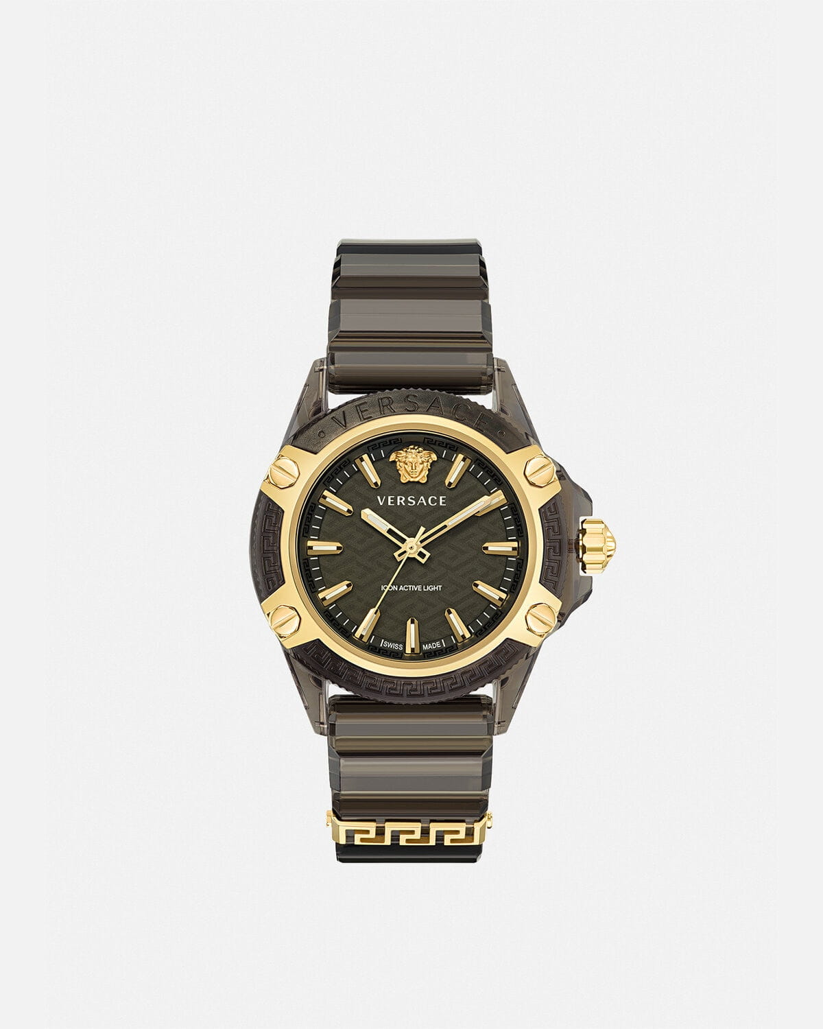 Montre Versace | Montre Homme Versace Icon Active Indiglo - VE6E00123 Or Jaune