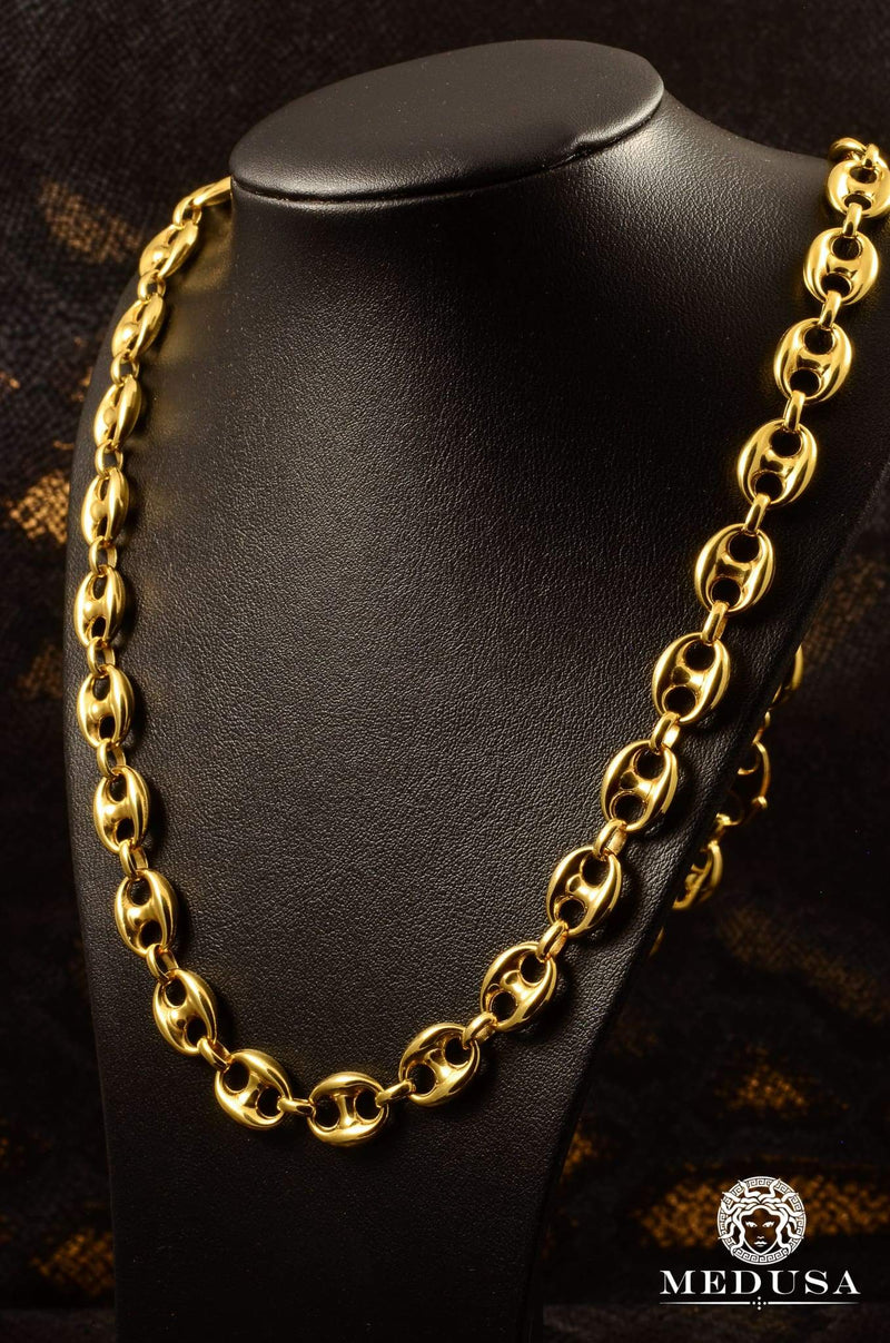10K Gold Chain | 11mm Gucci Puff Link Chain