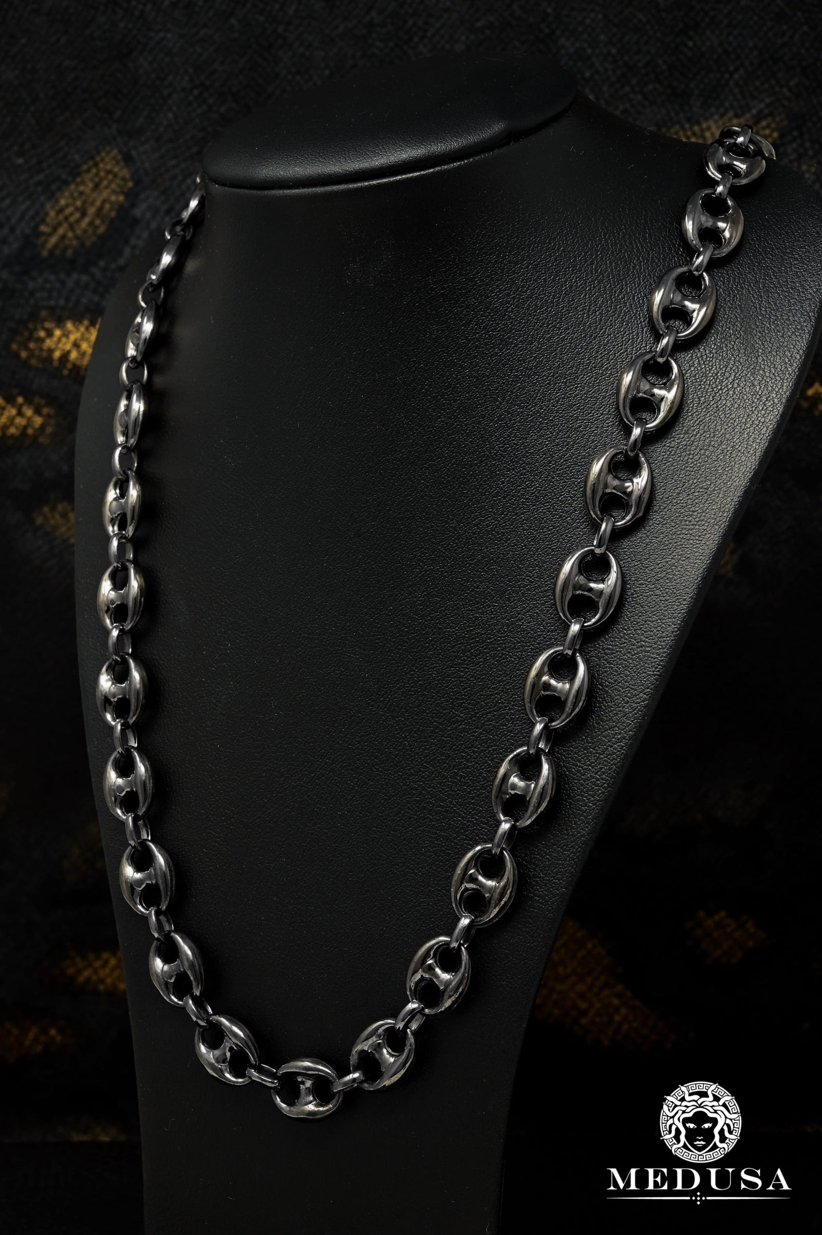 11mm Gucci Puff Link Or Noir