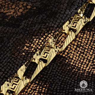 12mm Gianni M14 Bracelet  - 8'' / Yellow Gold