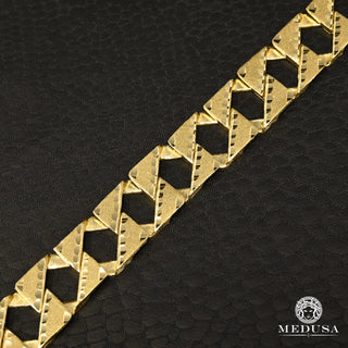 12mm Bracelet Meshy M-CBE - 7'' / Or Jaune