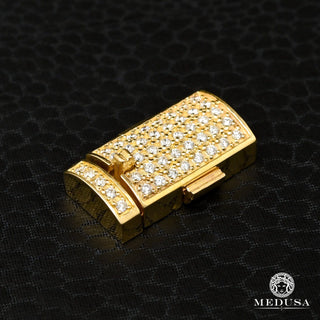 12mm Box-Lock Clasp  - Yellow Gold
