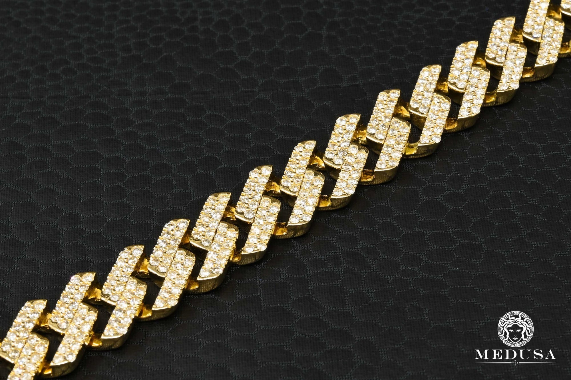 16mm Iced Out Gold Cuban Link Bracelet – No Cap Jewelry