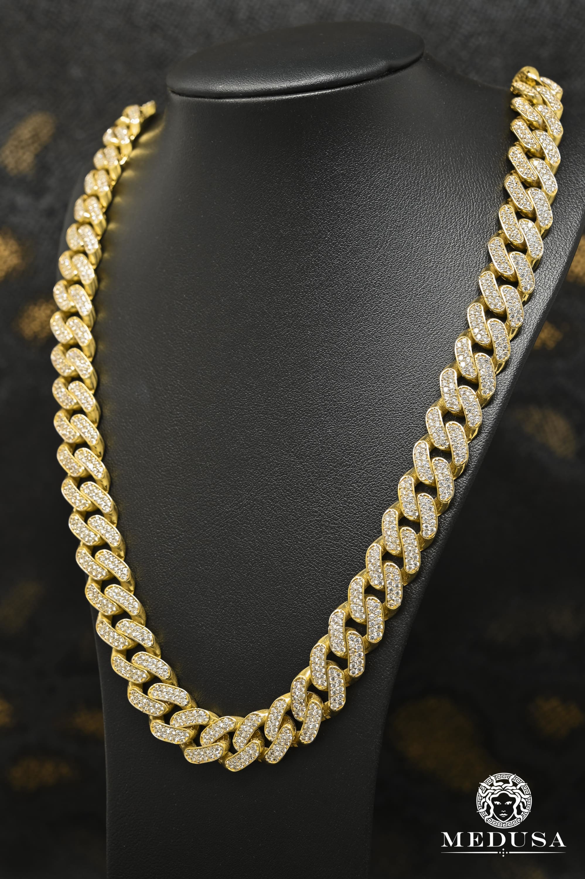 10K Gold Chain | 13mm Cuban Link CZ chain