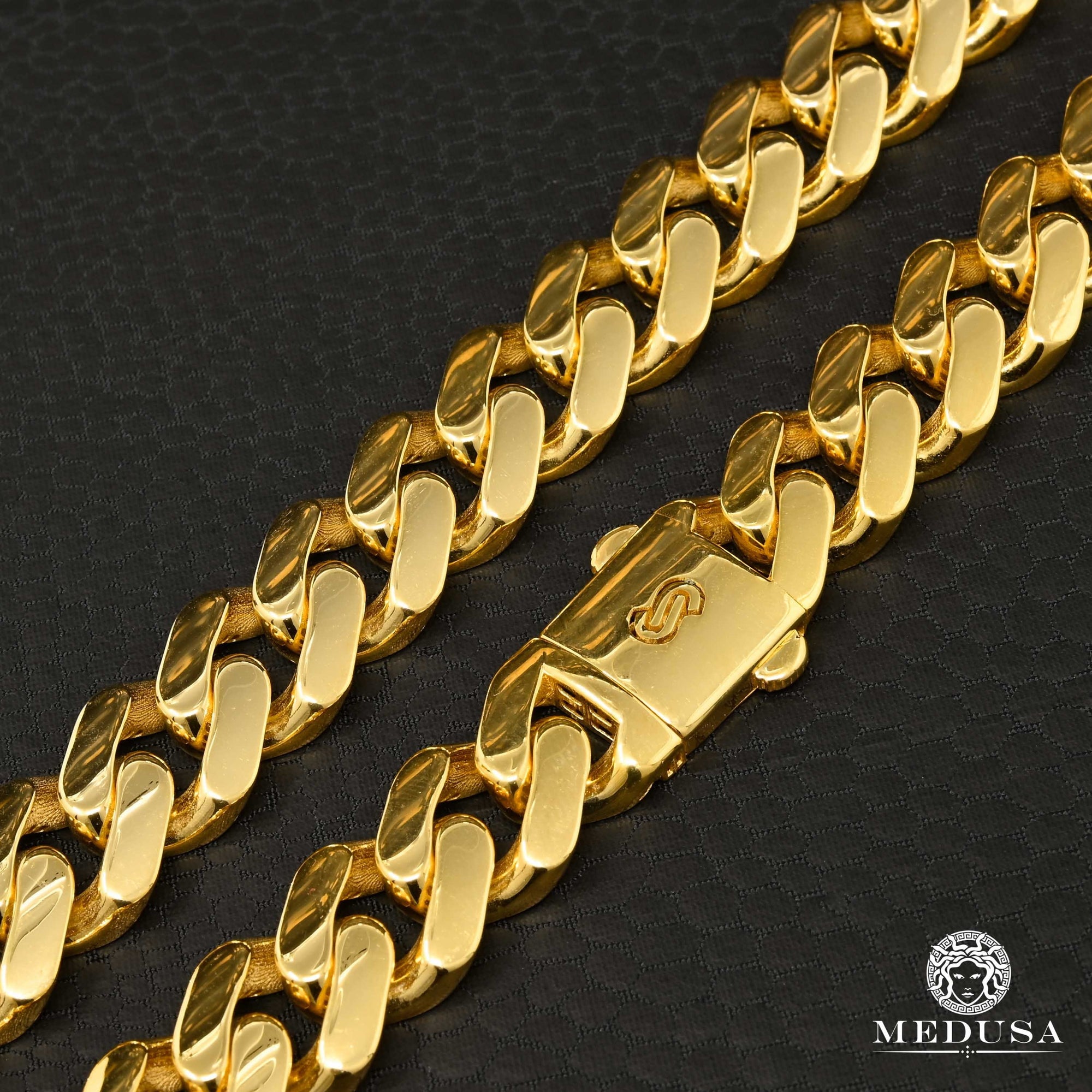 10K Gold Chain | Cuban Monaco 13mm Chain