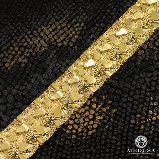 15mm Nugget Bracelet  - 8.5'' / Yellow Gold