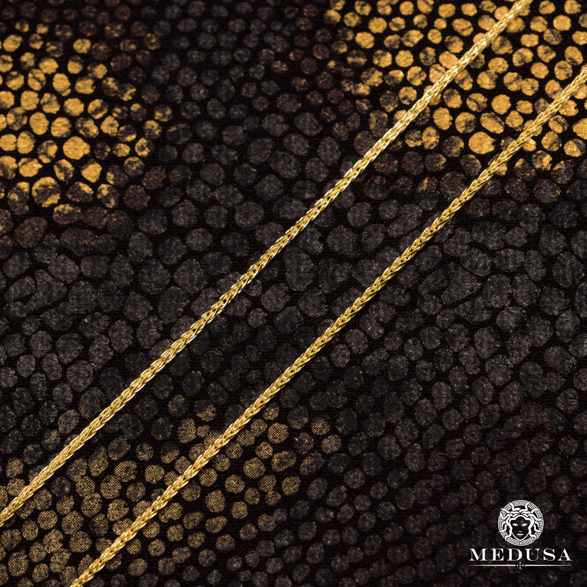 10K Gold Chain | Chain 1mm Wheat Adjustable