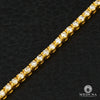 14K Gold Diamond Bracelet | Men&#39;s Bracelet 2.5mm Tennis - Yellow Gold Diamond