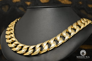 22mm Meshy M-JUMBO  - 18'' / Yellow Gold