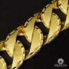 10K Gold Bracelet | Mens 24mm Strap Miami M-Jumbo Strap
