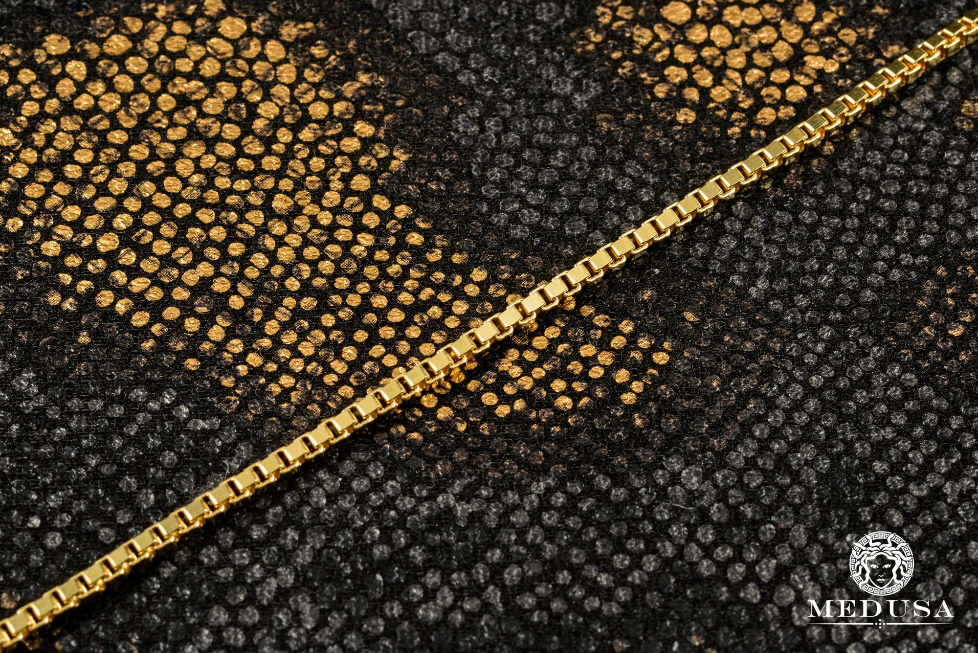 Chaîne en Or 10K | Chaîne 2mm Box Vénitienne