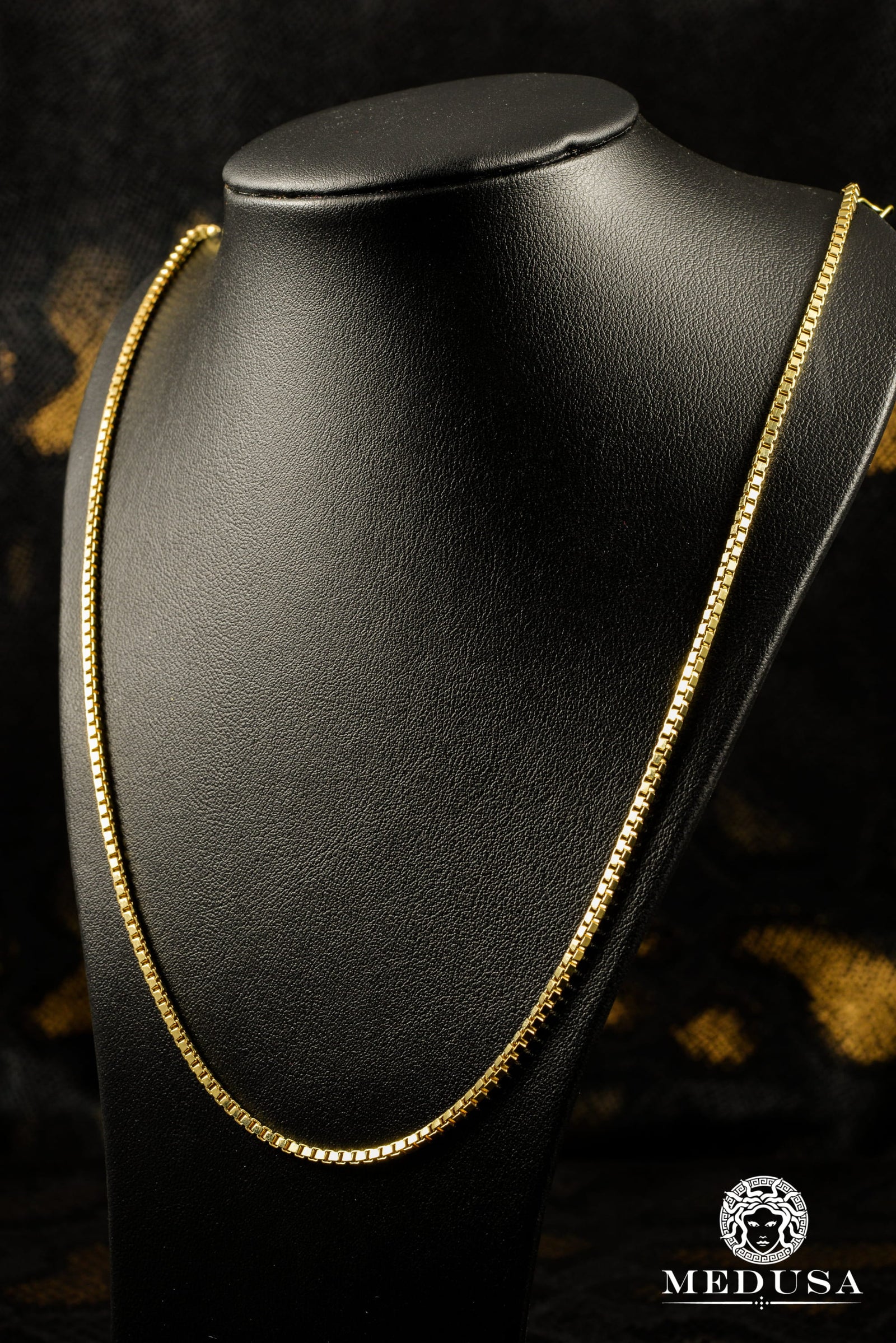 10K Gold Chain | 2mm Venetian Box Chain