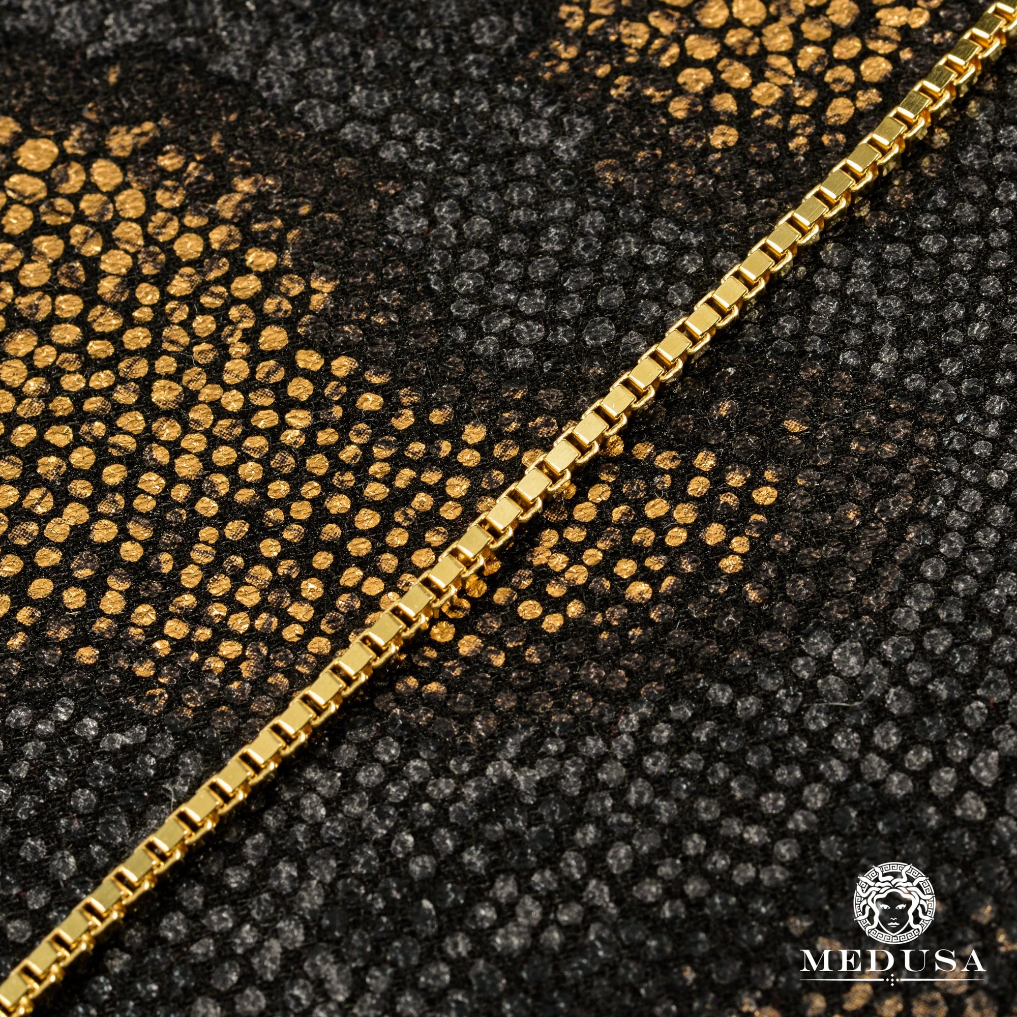 Chaîne en Or 10K | Chaîne 2mm Box Vénitienne