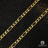 10K Gold Chain | Curb Chain 3.5mm Figaro Concave