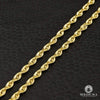 10K Gold Chain | 3.5mm chain Rope laser-cut