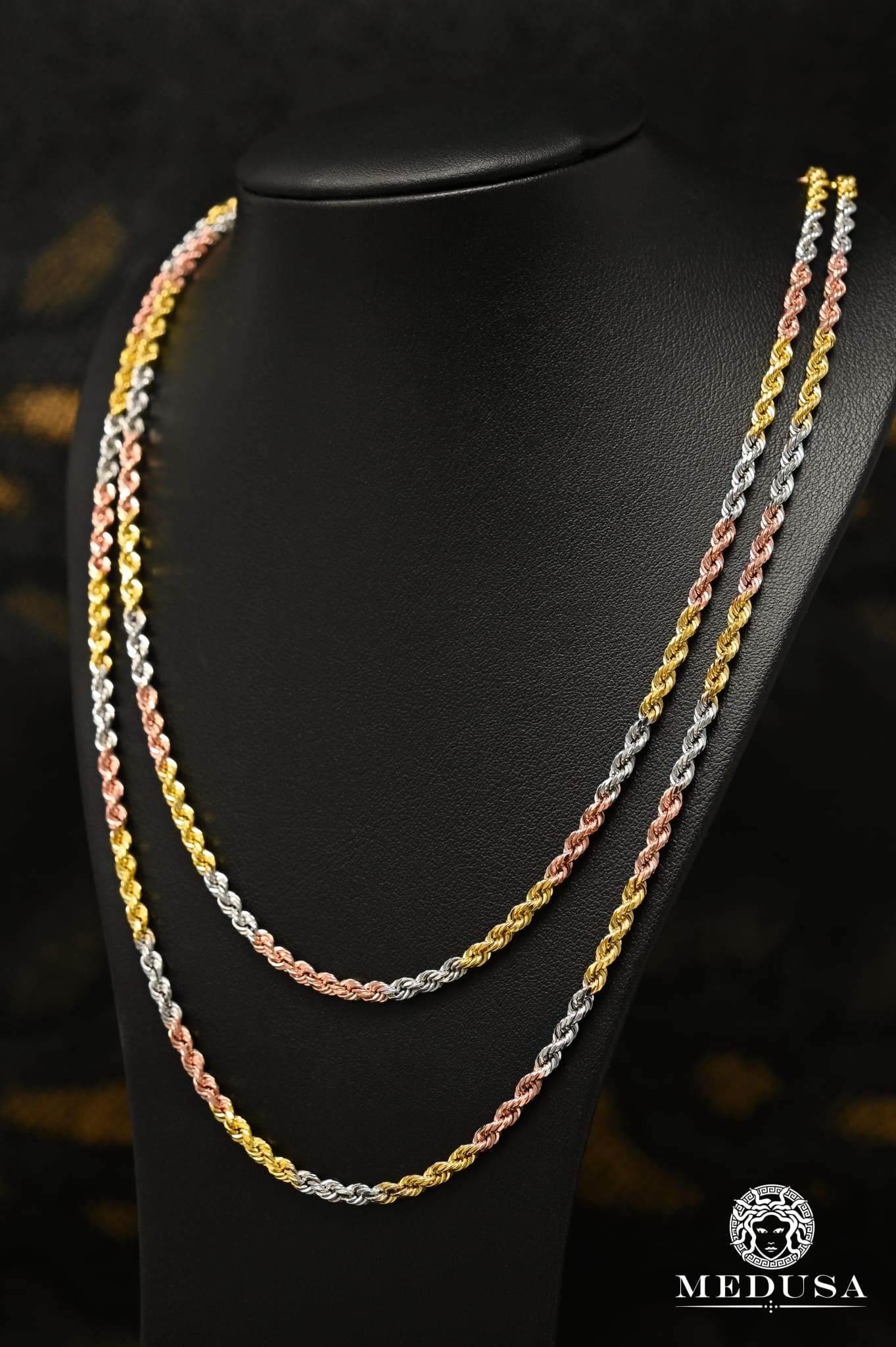 10K Gold Chain, 1.5mm Rope String