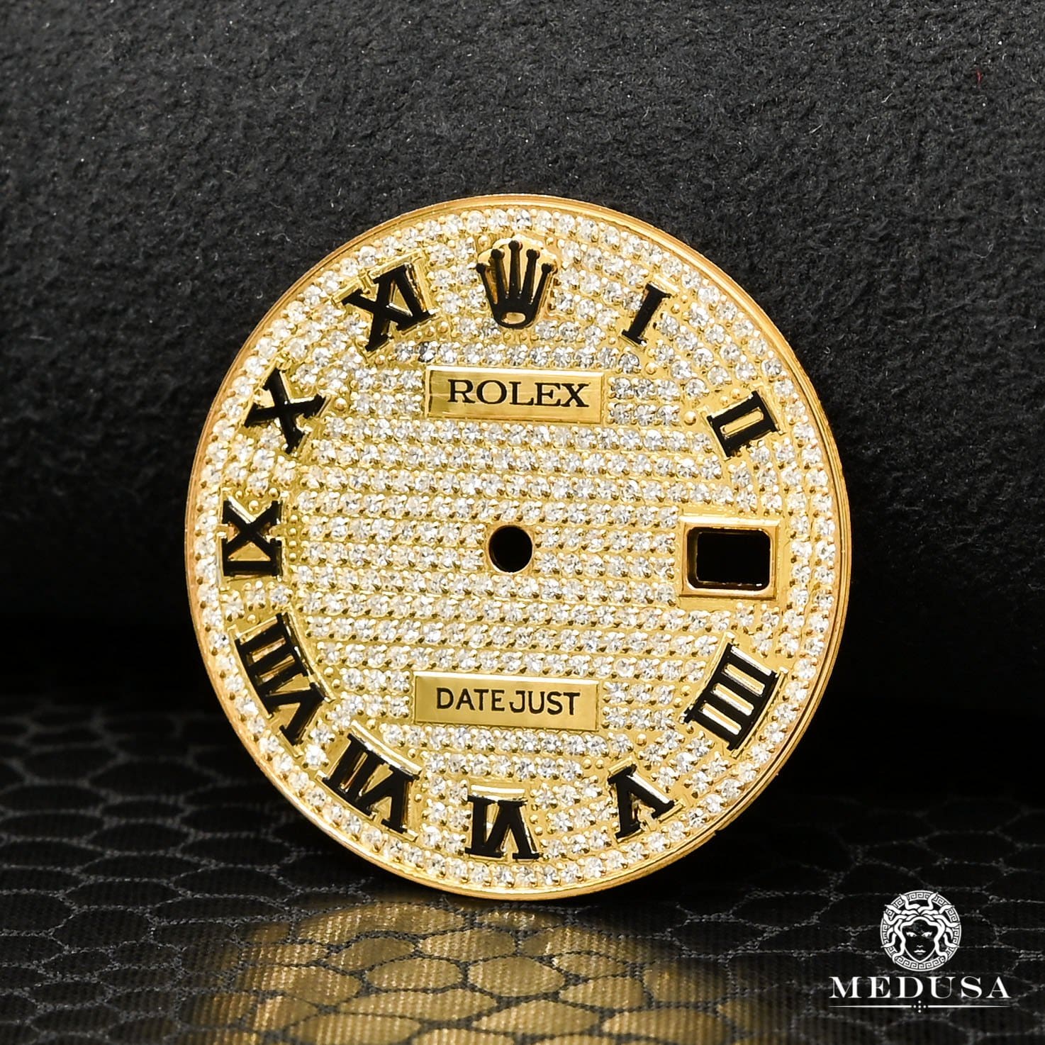 Rolex watch | Men's Watch 36mm Rolex Dial Gold Iced Yellow Gold