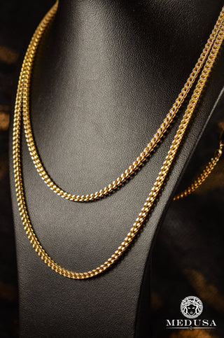 3mm Franco Diamond Cut  - 22'' / Gold 2 Tones