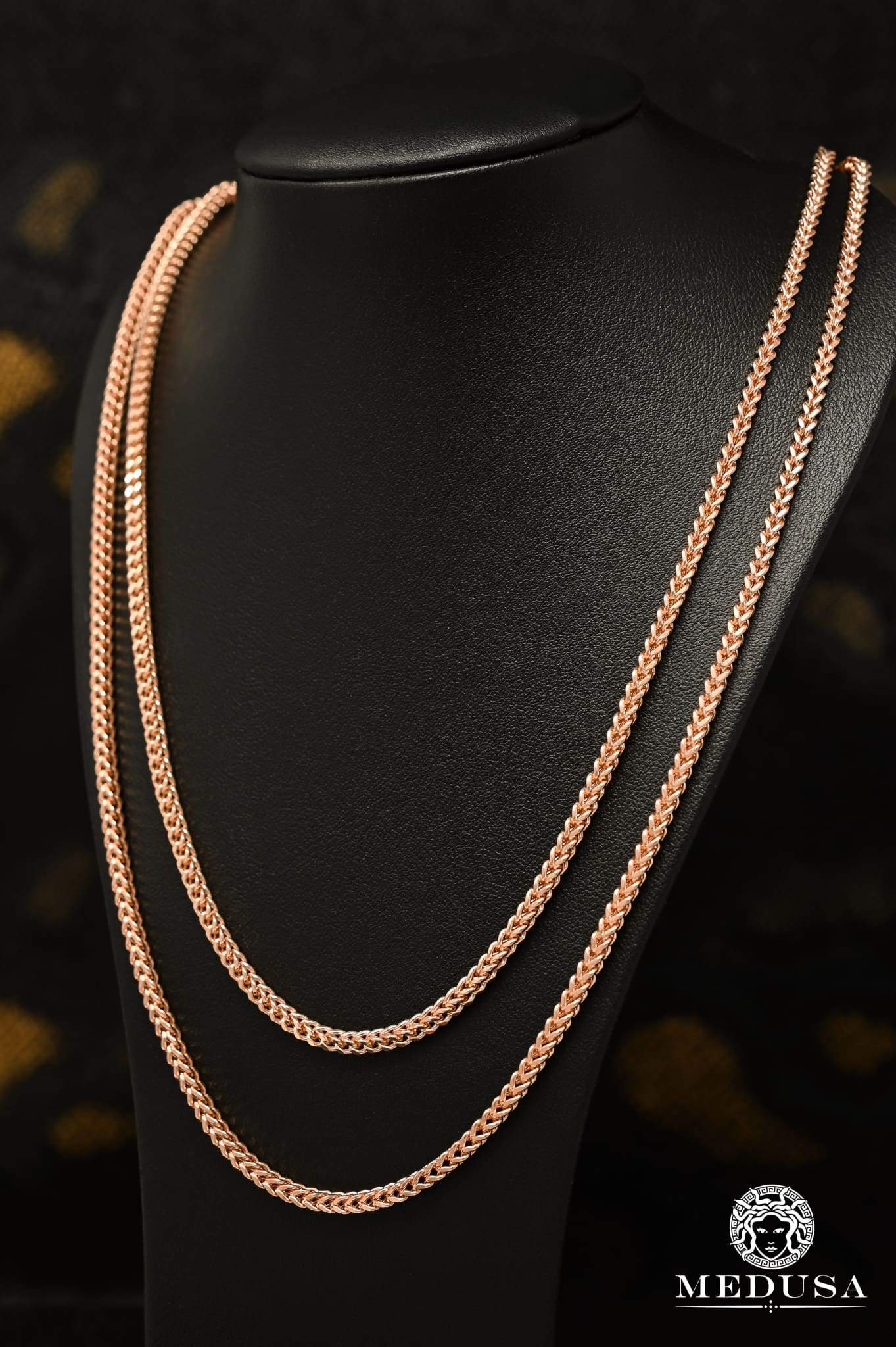 10K Gold Chain | Chain 3mm Franco Rose Gold