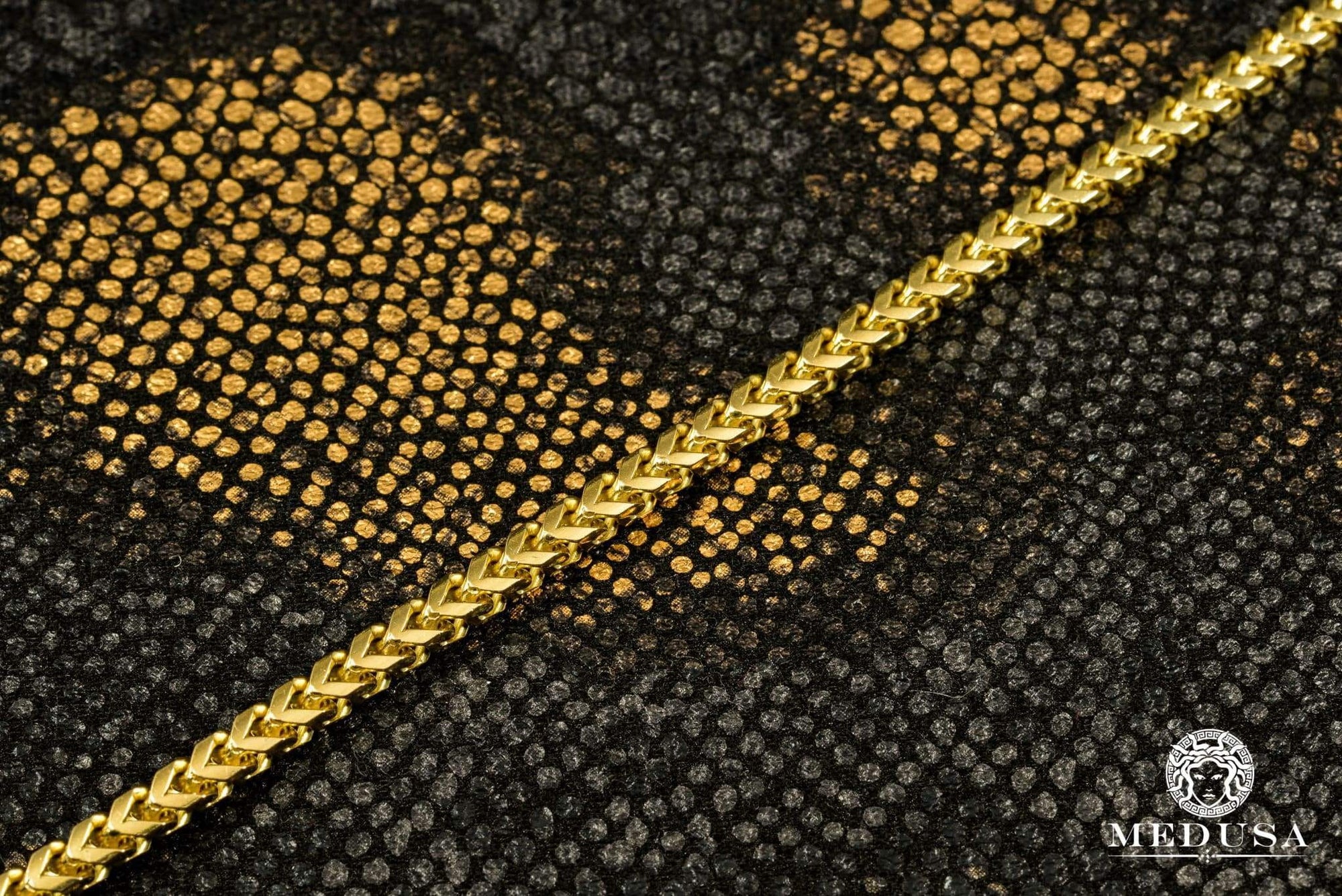 Chaîne en Or 14K | Chaîne 3mm Franco Solid 585