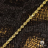 10K Gold Chain | 3mm chain Rope Diamond Cut