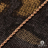 10K Gold Chain | 3mm chain Rope Solid Rose Gold
