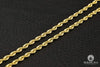 10K Gold Chain | 4.5mm chain Rope laser-cut
