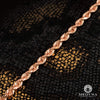 10K Gold Chain | 4.5mm chain Rope Rose gold