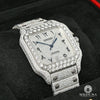 Montre Cartier | Homme 40mm Santos 100 - Full Arabic Iced Stainless