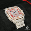 Montre Cartier | Homme 40mm Santos 100 XL - Red Iced Everose Or Rose 2 Tons