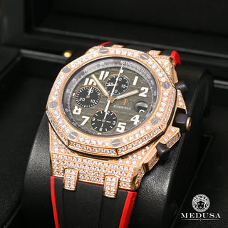 42mm Audemars Piguet Offshore Rose Gold - Gray Honeycomb  - Rose Gold