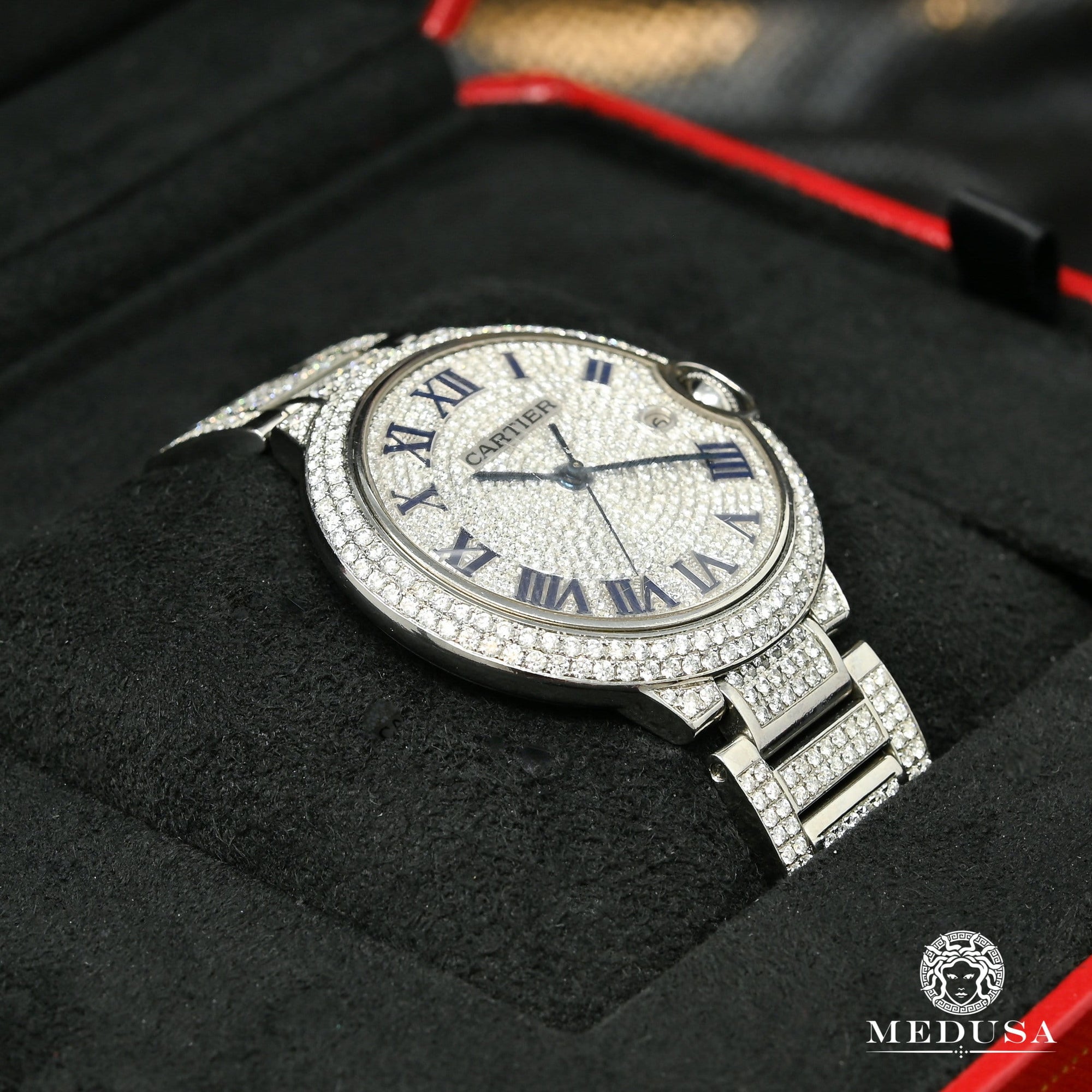 Montre Cartier | Montre Homme 42mm Cartier Ballon Bleu - Iced Stainless