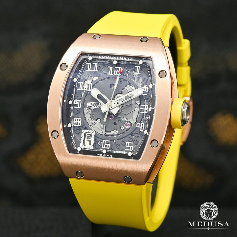 Richard Mille Watch | Richard Mille Rose Gold 45mm Men&#39;s Watch - RM005 Rose Gold