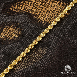 Pulsera Twist de 4 mm - 7'' / Oro amarillo