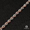 10K Gold Bracelet | Men&#39;s Bracelet 4mm Bracelet Rope Rose Gold 2 Tones