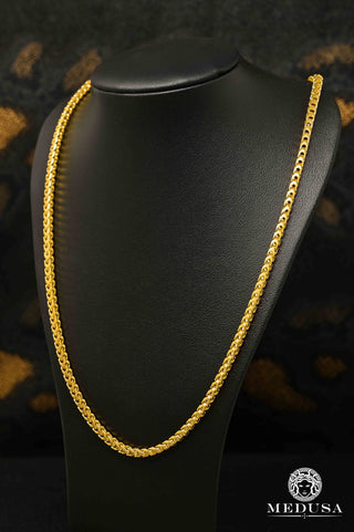 Franco sólido de 4 mm - 20'' / Oro amarillo