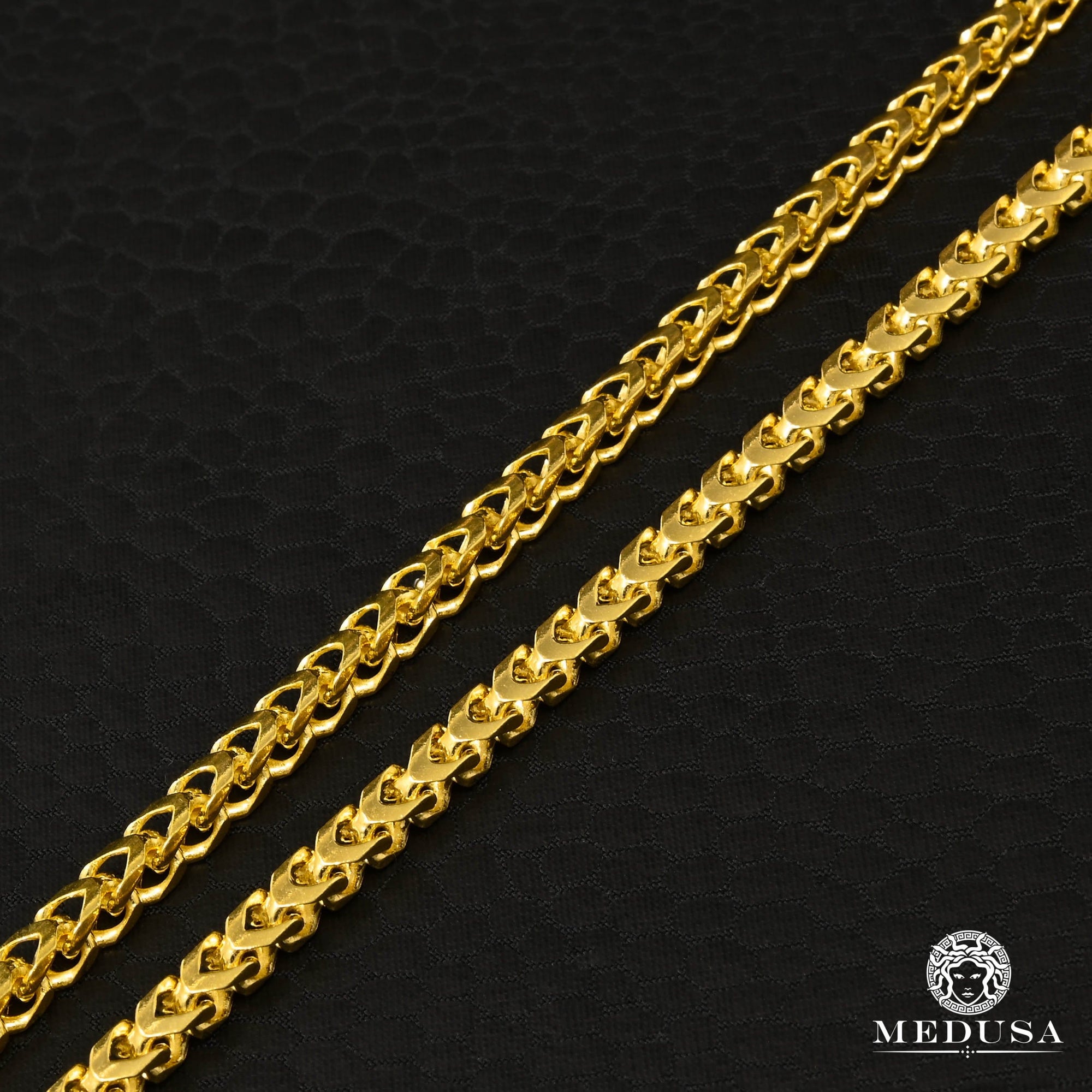 Chaîne en Or 10K | Chaîne 4mm Franco Solid