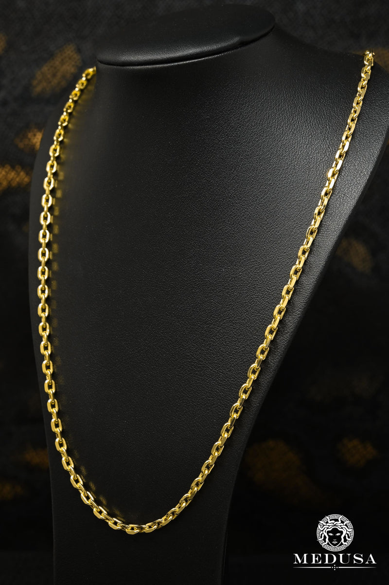 10K Gold Chain | 4mm Hermes Link Solid chain