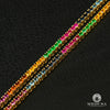 Chaîne à Diamants en Or 14K | Tennis 4mm Chain - Rainbow