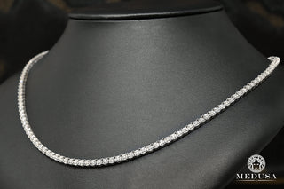 4mm Invisible Prong Tennis White Gold  - 20'' / White Gold