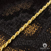 10K Gold Chain | 4mm chain Rope Full Diamond Cut