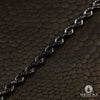 10K Gold Chain | 4mm chain Rope Black gold
