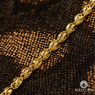 5mm Bracelet Turkish Torsade - 8'' / Or Jaune