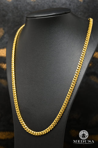5mm Cuban Link Solid 750  - 20'' / Yellow Gold