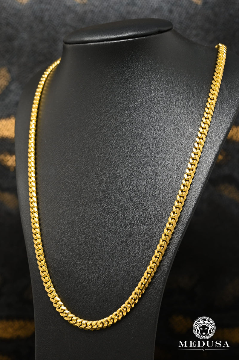 18K Gold Chain | 5mm Cuban Link Solid 750 Chain