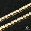 Chaîne à Diamants en Or 14K | Tennis 5mm Chain 4-Prong 30PT 22’’ / VS1 Jaune